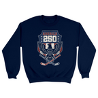 Unisex Small Navy Crewneck Sweatshirt
