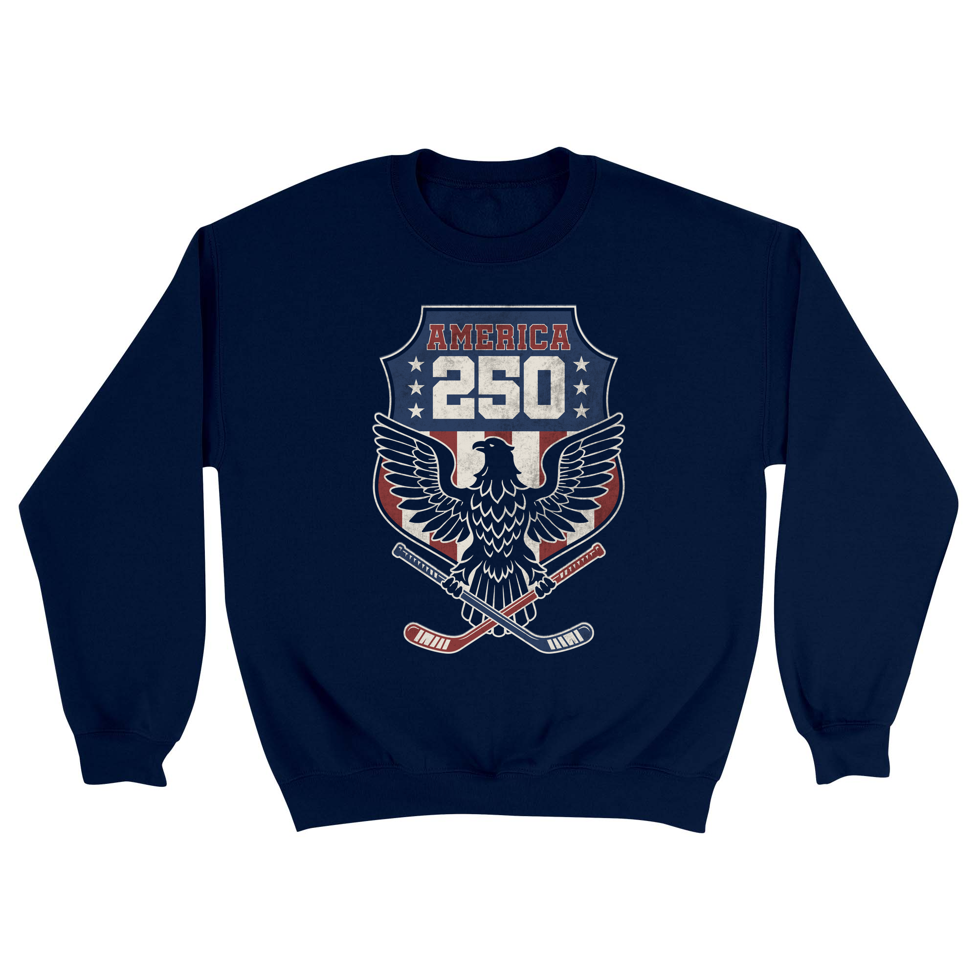 Unisex Small Navy Crewneck Sweatshirt
