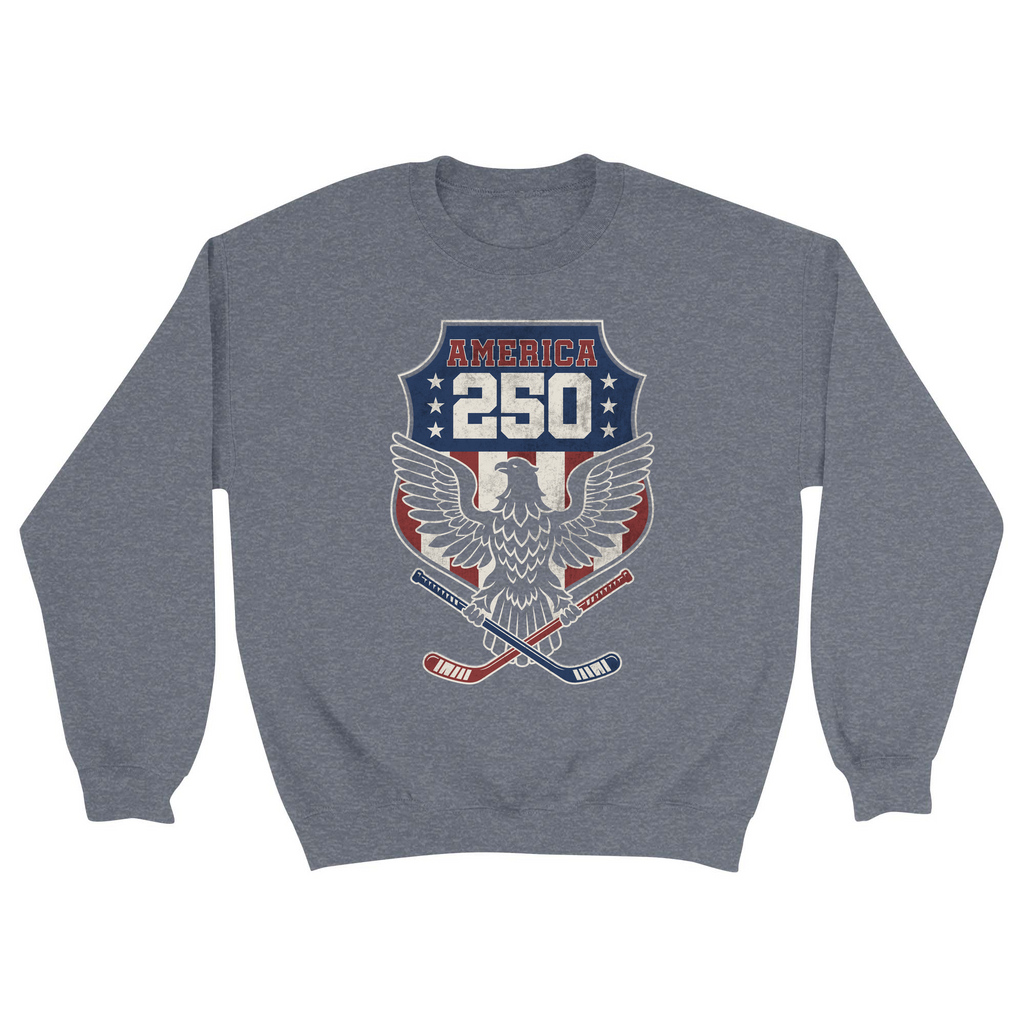 Unisex Small Dark Ash Crewneck Sweatshirt