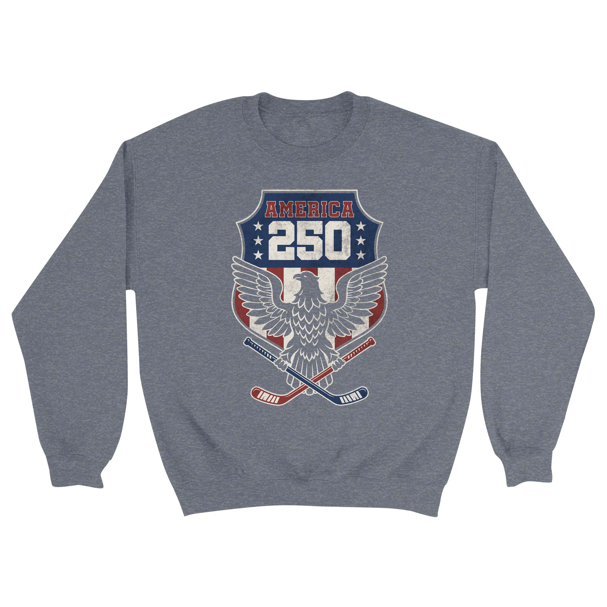 Unisex Small Dark Ash Crewneck Sweatshirt