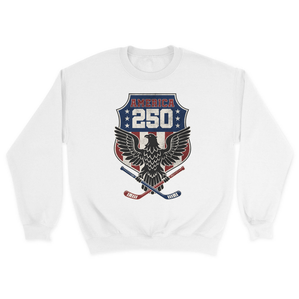 Unisex Small White Crewneck Sweatshirt
