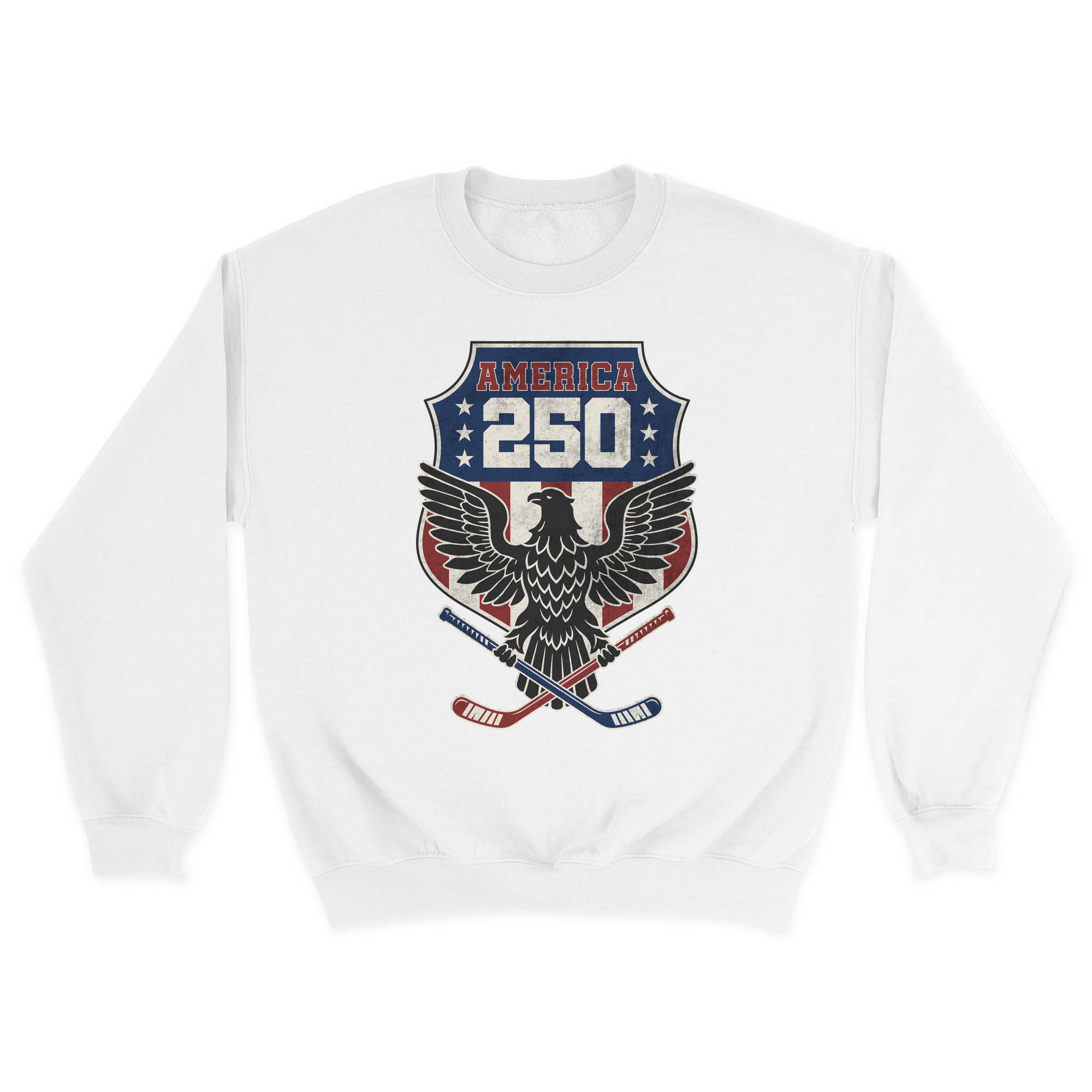 Unisex Small White Crewneck Sweatshirt