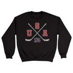 Unisex Small Black Crewneck Sweatshirt