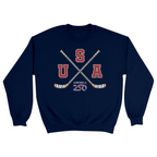 Unisex Small Navy Crewneck Sweatshirt