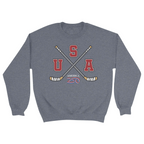 Unisex Small Dark Ash Crewneck Sweatshirt