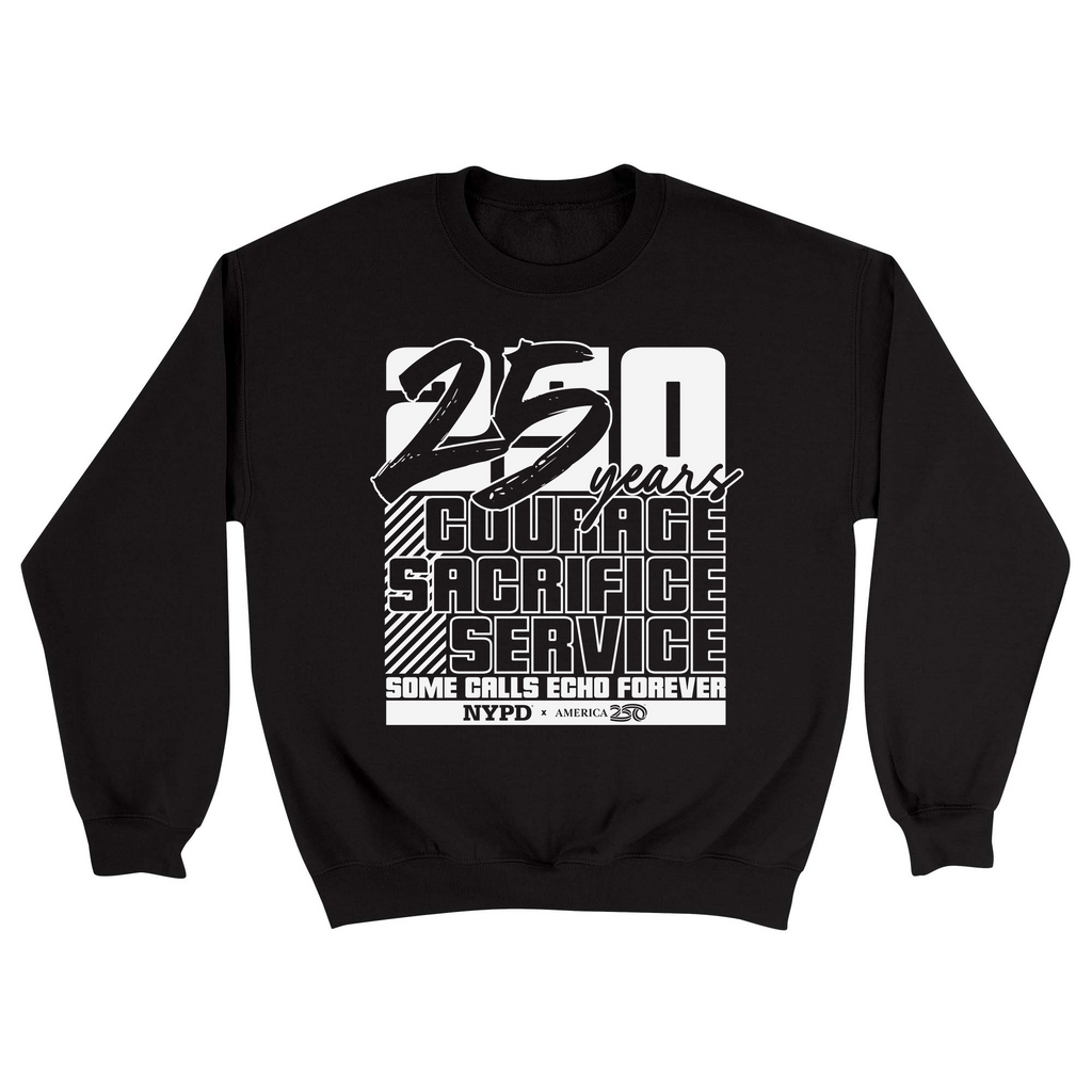 Unisex Small Black Crewneck Sweatshirt