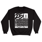 Unisex Small Black Crewneck Sweatshirt