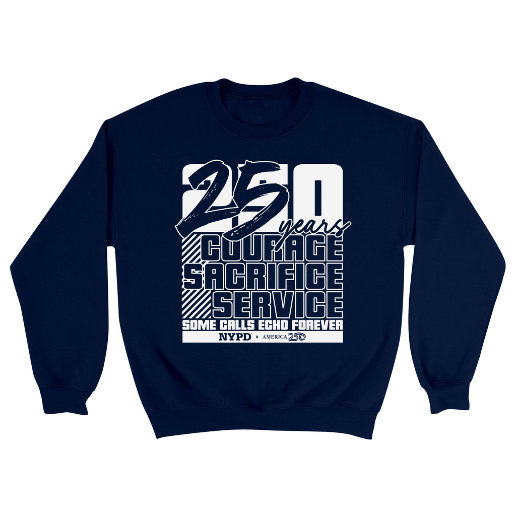 Unisex Small Navy Crewneck Sweatshirt