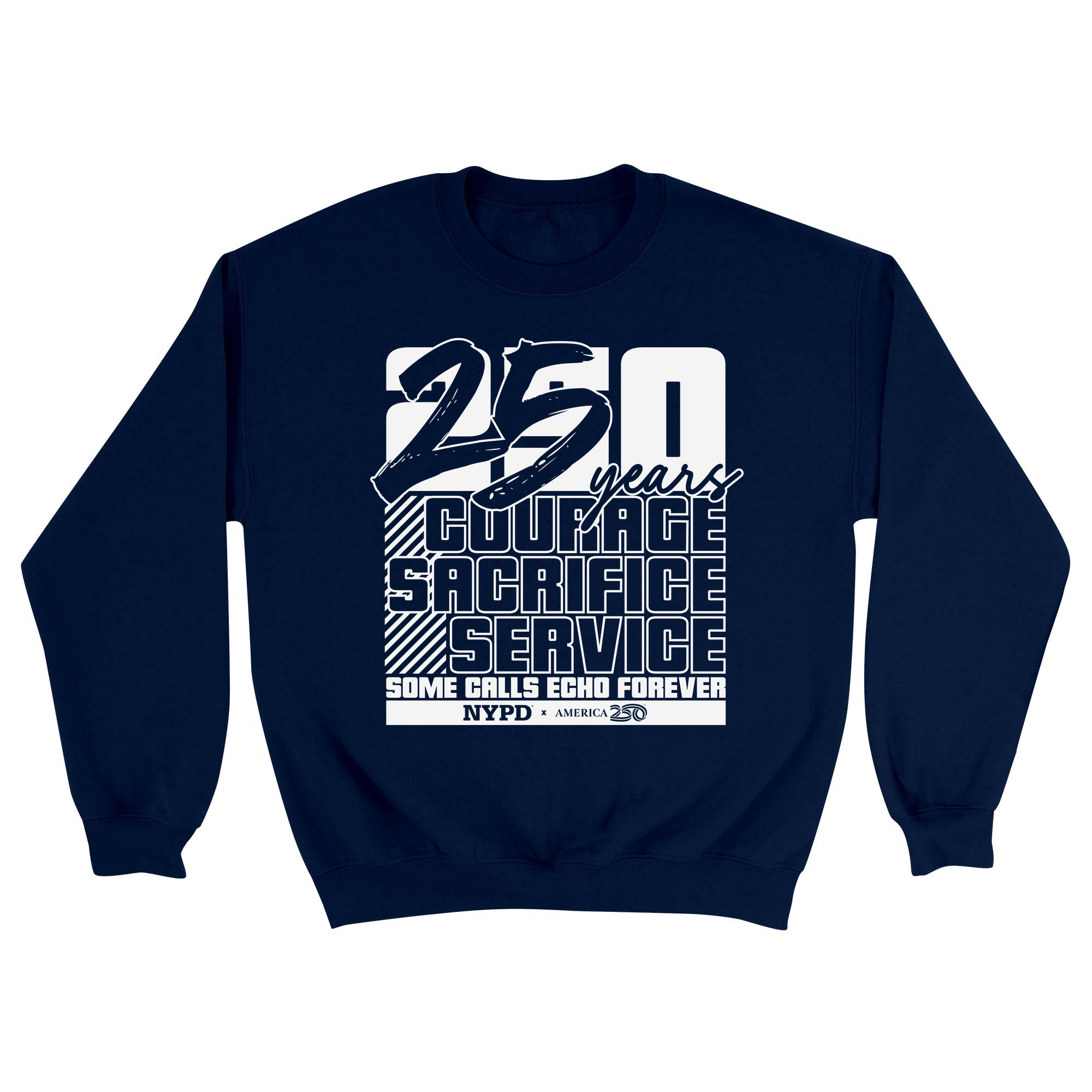 Unisex Small Navy Crewneck Sweatshirt