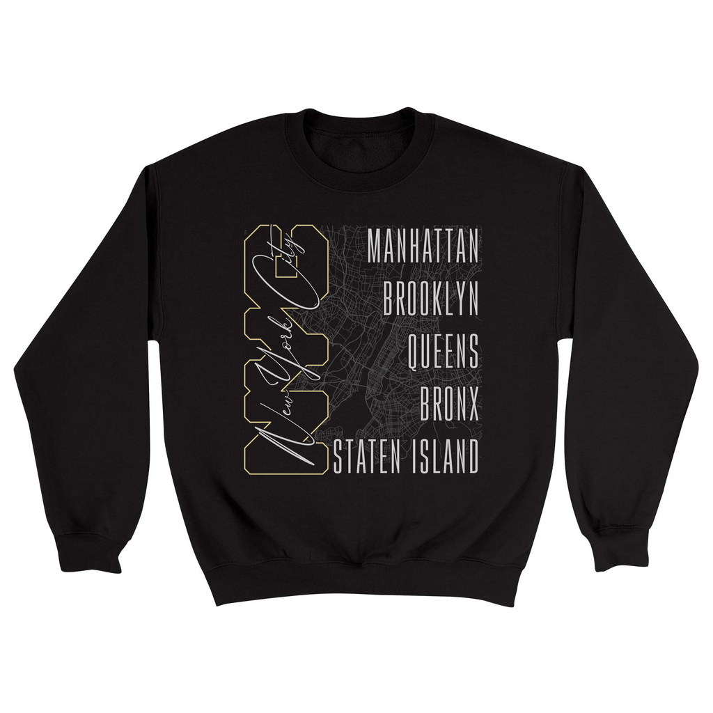 Unisex Small Black Crewneck Sweatshirt
