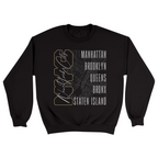 Unisex Small Black Crewneck Sweatshirt