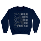 Unisex Small Navy Crewneck Sweatshirt