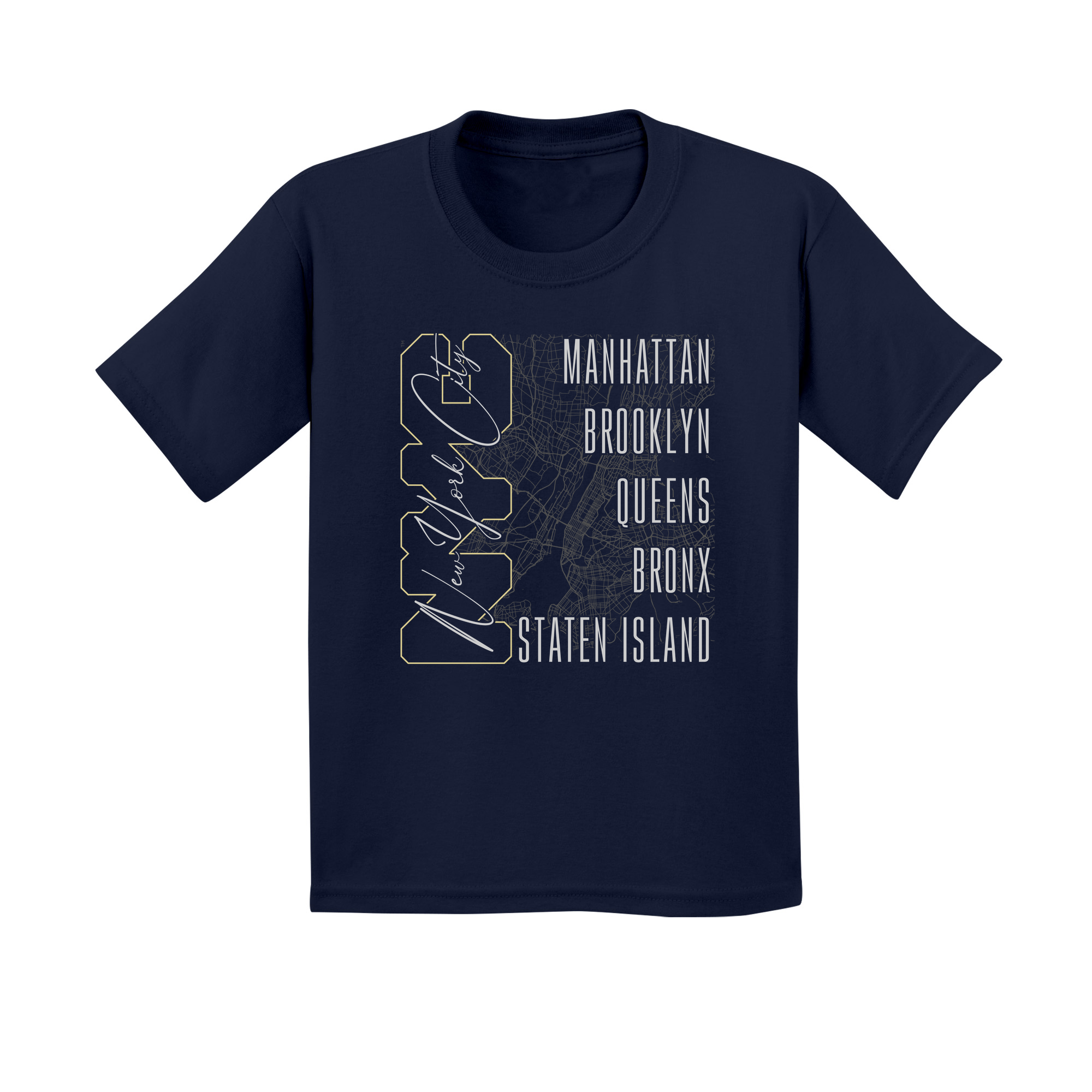 Kids Small Navy Style_T-Shirt
