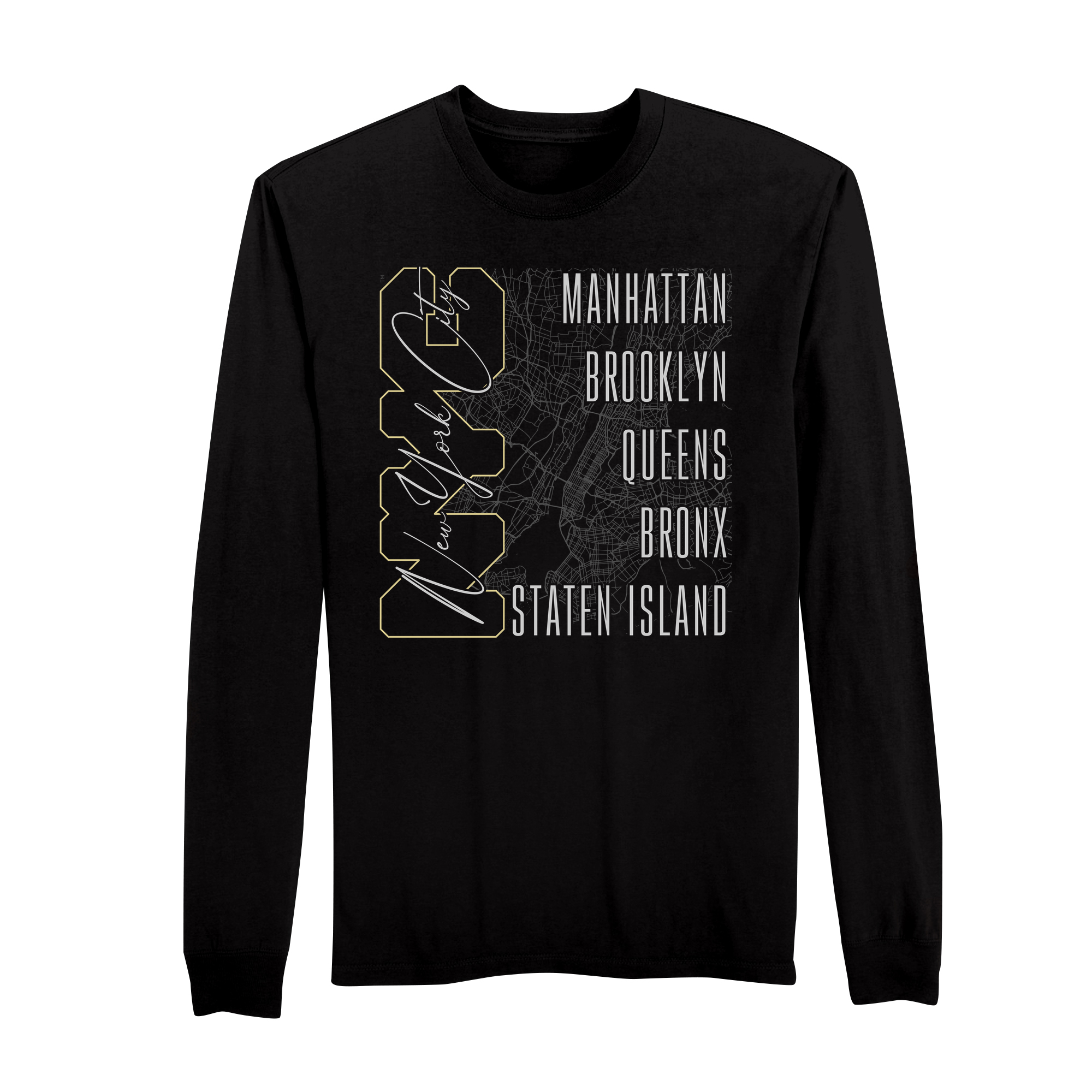 Mens Small Deep Black Style_Long Sleeve