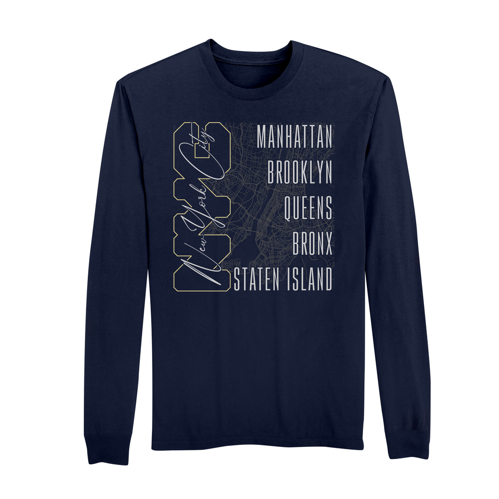 Mens Small Strong Navy Style_Long Sleeve