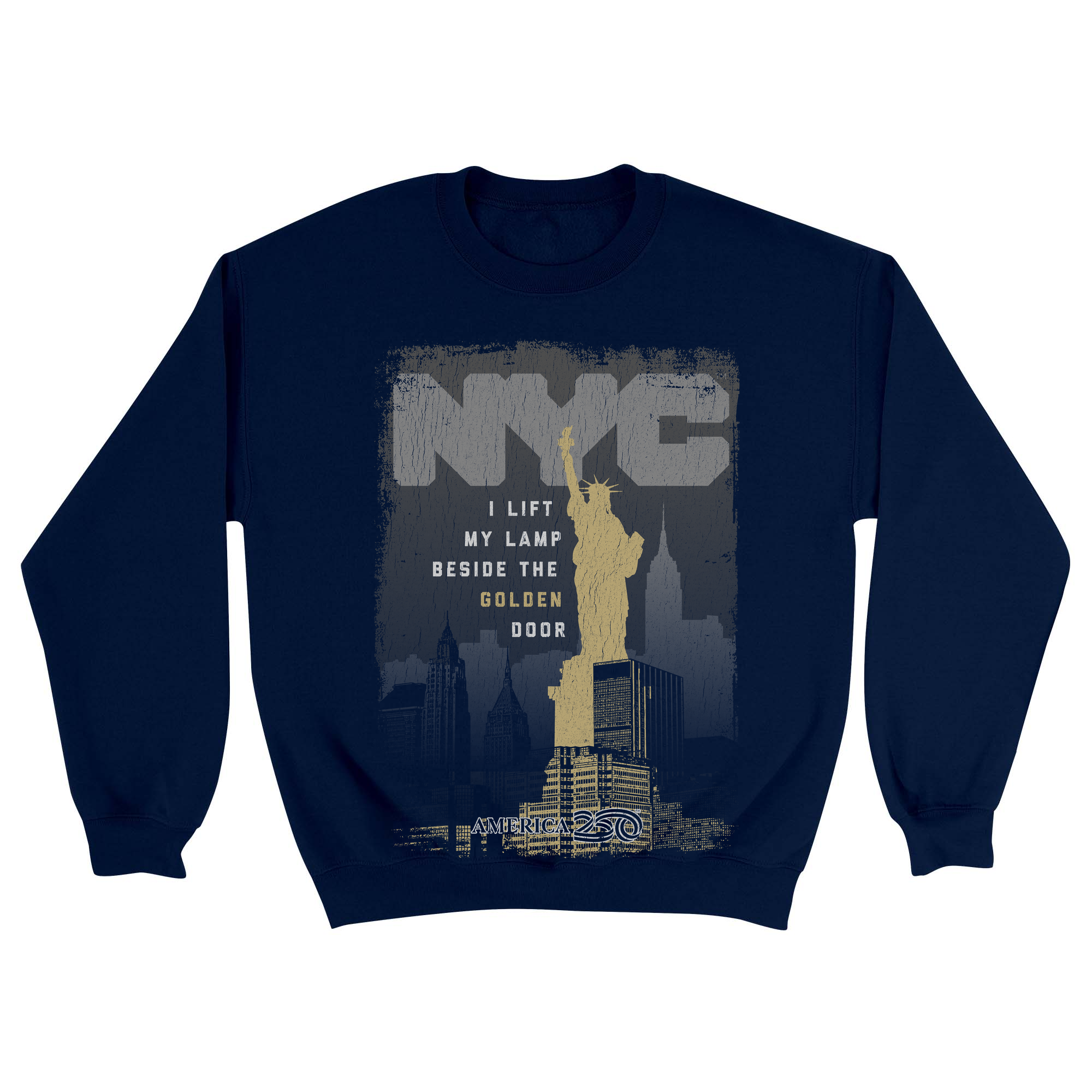 Unisex Small Navy Crewneck Sweatshirt