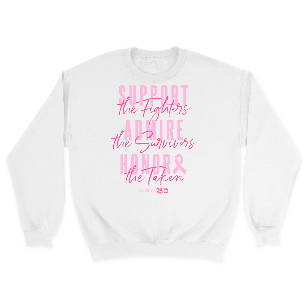 Unisex Small White Crewneck Sweatshirt