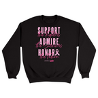 Unisex Small Black Crewneck Sweatshirt