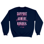 Unisex Small Navy Crewneck Sweatshirt