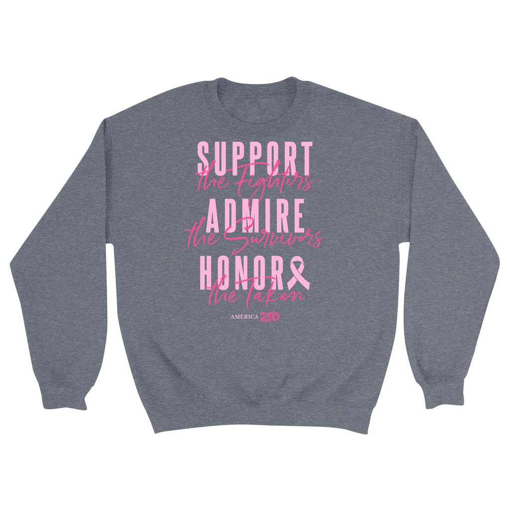 Unisex Small Dark Ash Crewneck Sweatshirt