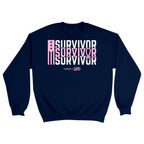 Unisex Small Navy Crewneck Sweatshirt