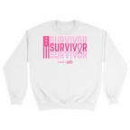 Unisex Small White Crewneck Sweatshirt