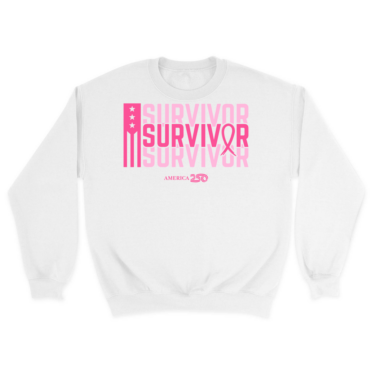Unisex Small White Crewneck Sweatshirt