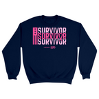 Unisex Small Navy Crewneck Sweatshirt