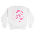 Unisex Small White Crewneck Sweatshirt