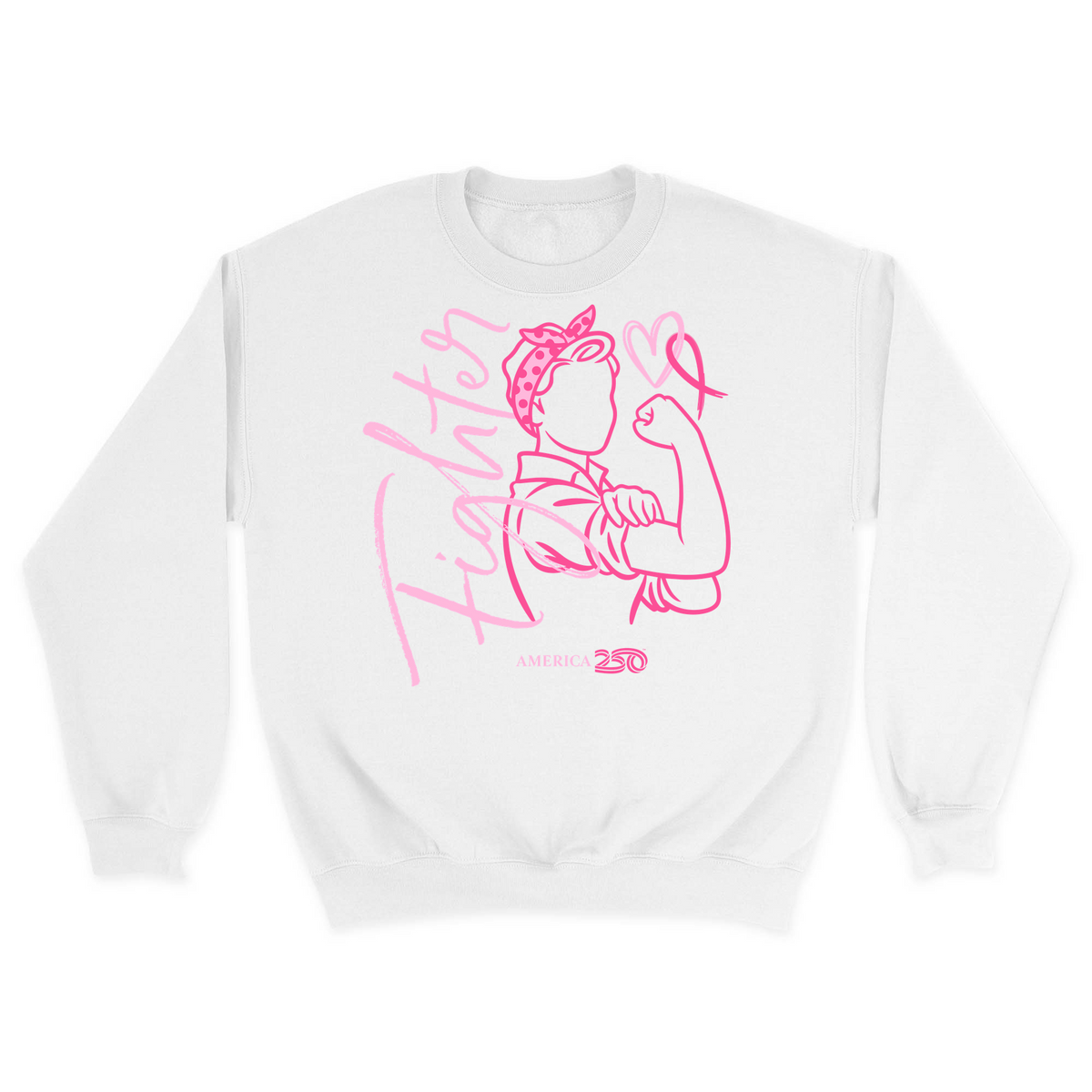 Unisex Small White Crewneck Sweatshirt