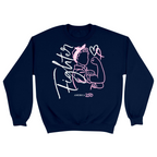 Unisex Small Navy Crewneck Sweatshirt