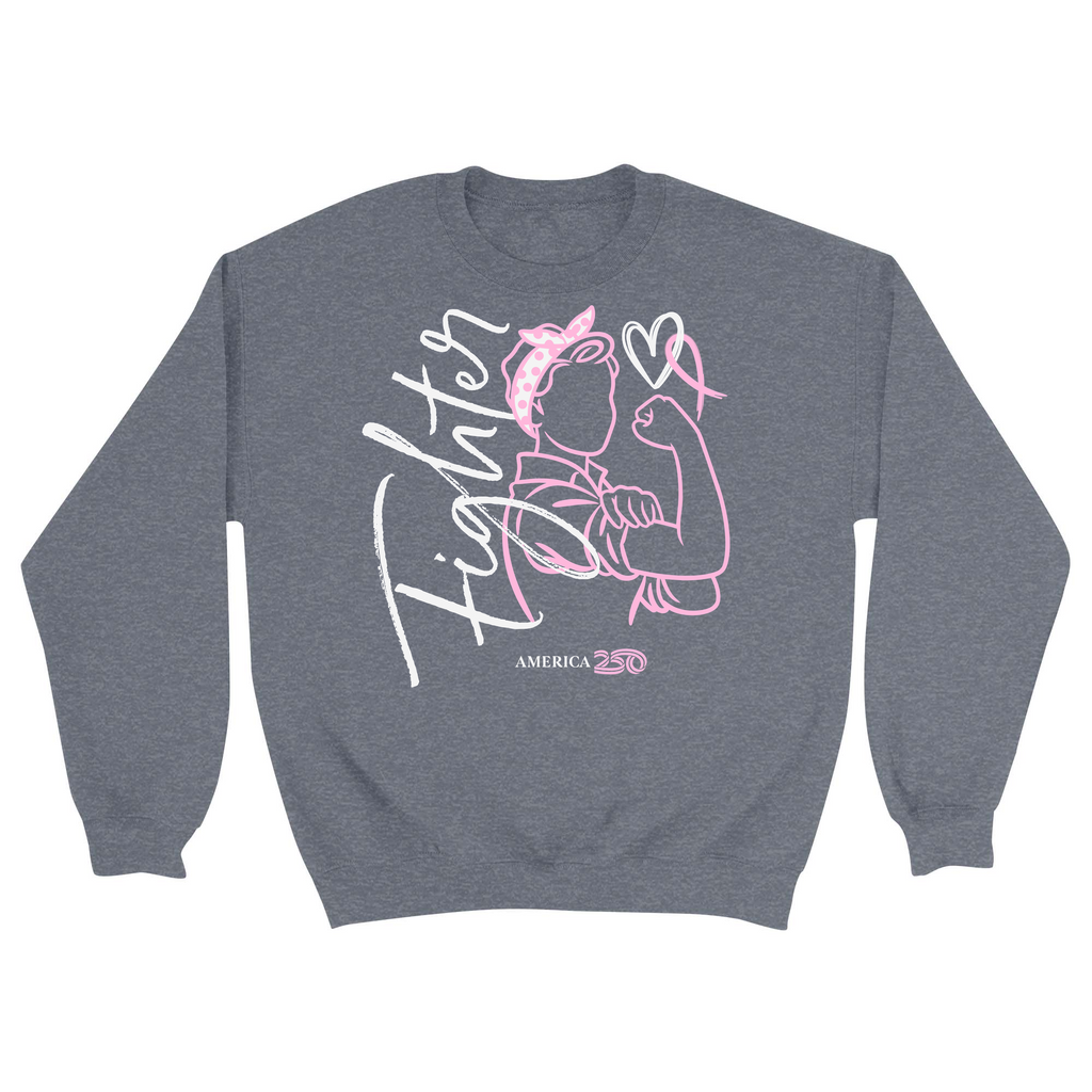 Unisex Small Dark Ash Crewneck Sweatshirt
