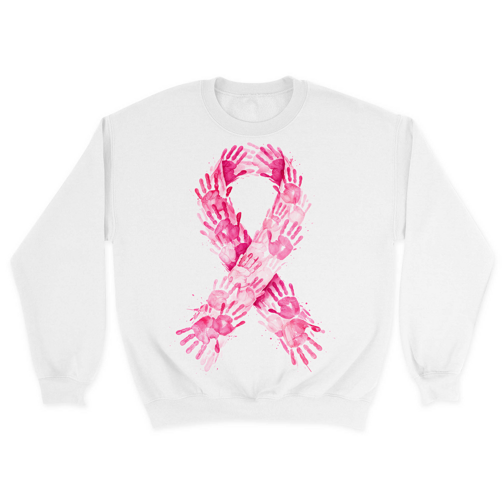 Unisex Small White Crewneck Sweatshirt