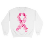 Unisex Small White Crewneck Sweatshirt