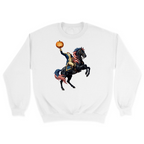 Unisex Small White Crewneck Sweatshirt
