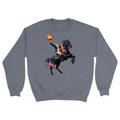 Unisex Small Dark Ash Crewneck Sweatshirt