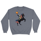 Unisex Small Dark Ash Crewneck Sweatshirt