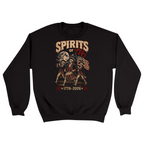 Unisex Small Black Crewneck Sweatshirt