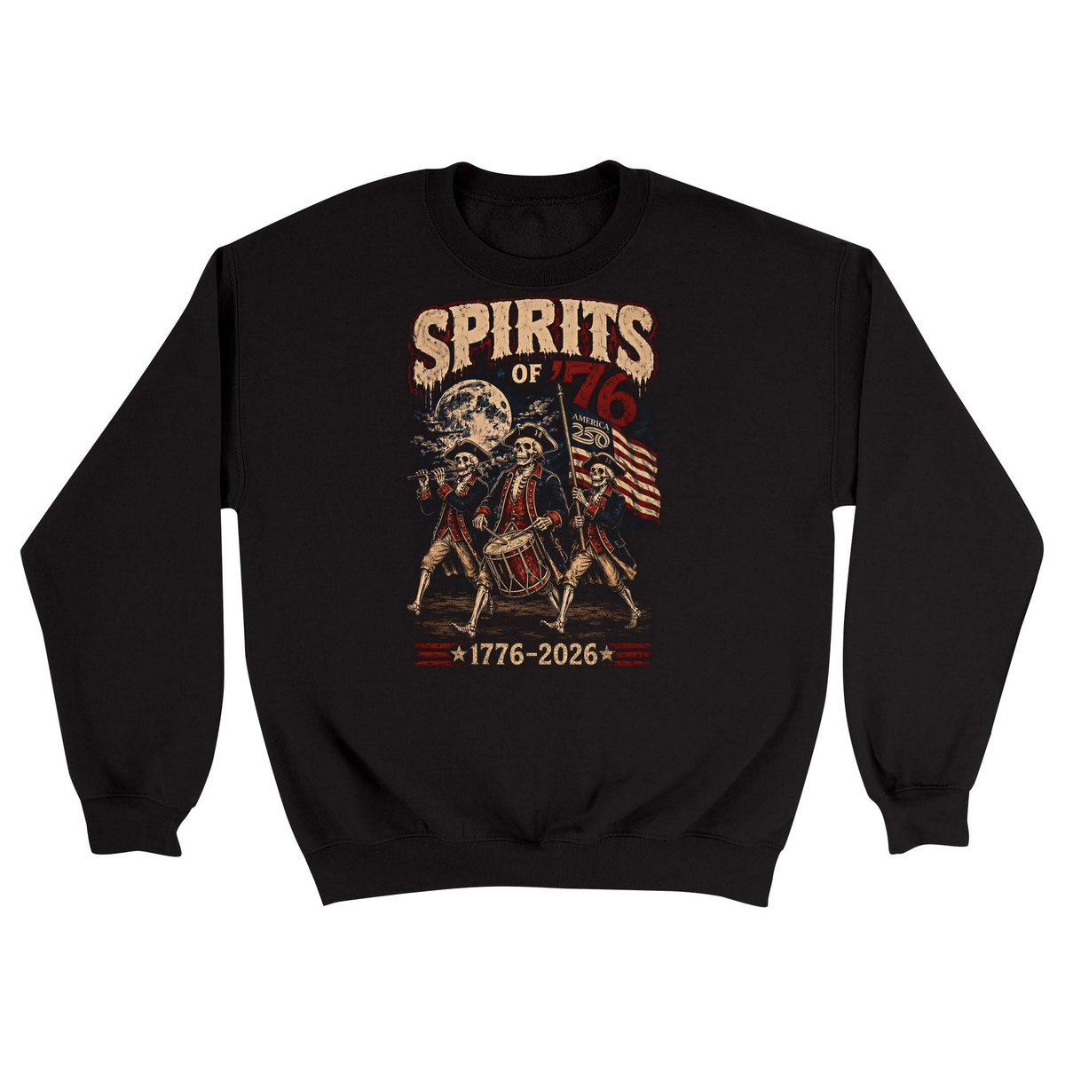 Unisex Small Black Crewneck Sweatshirt