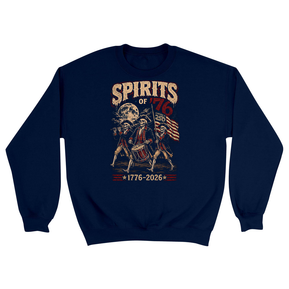 Unisex Small Navy Crewneck Sweatshirt