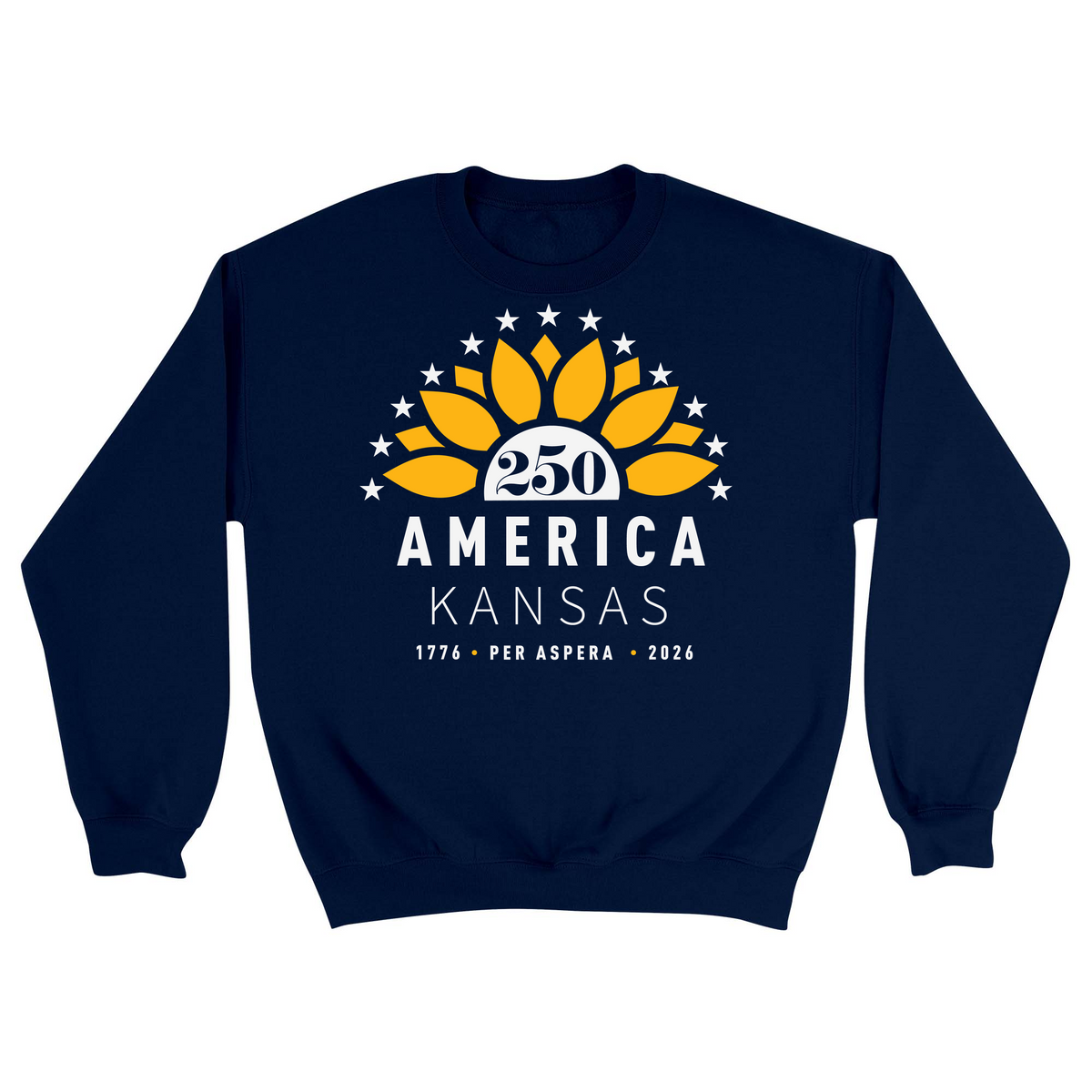 Unisex Small Navy Crewneck Sweatshirt