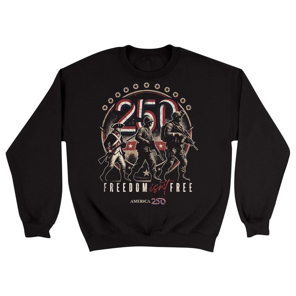 Unisex Small Black Crewneck Sweatshirt