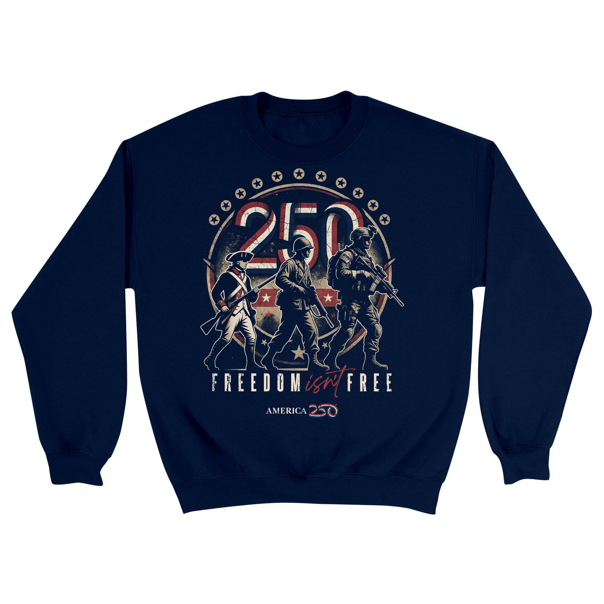 Unisex Small Navy Crewneck Sweatshirt