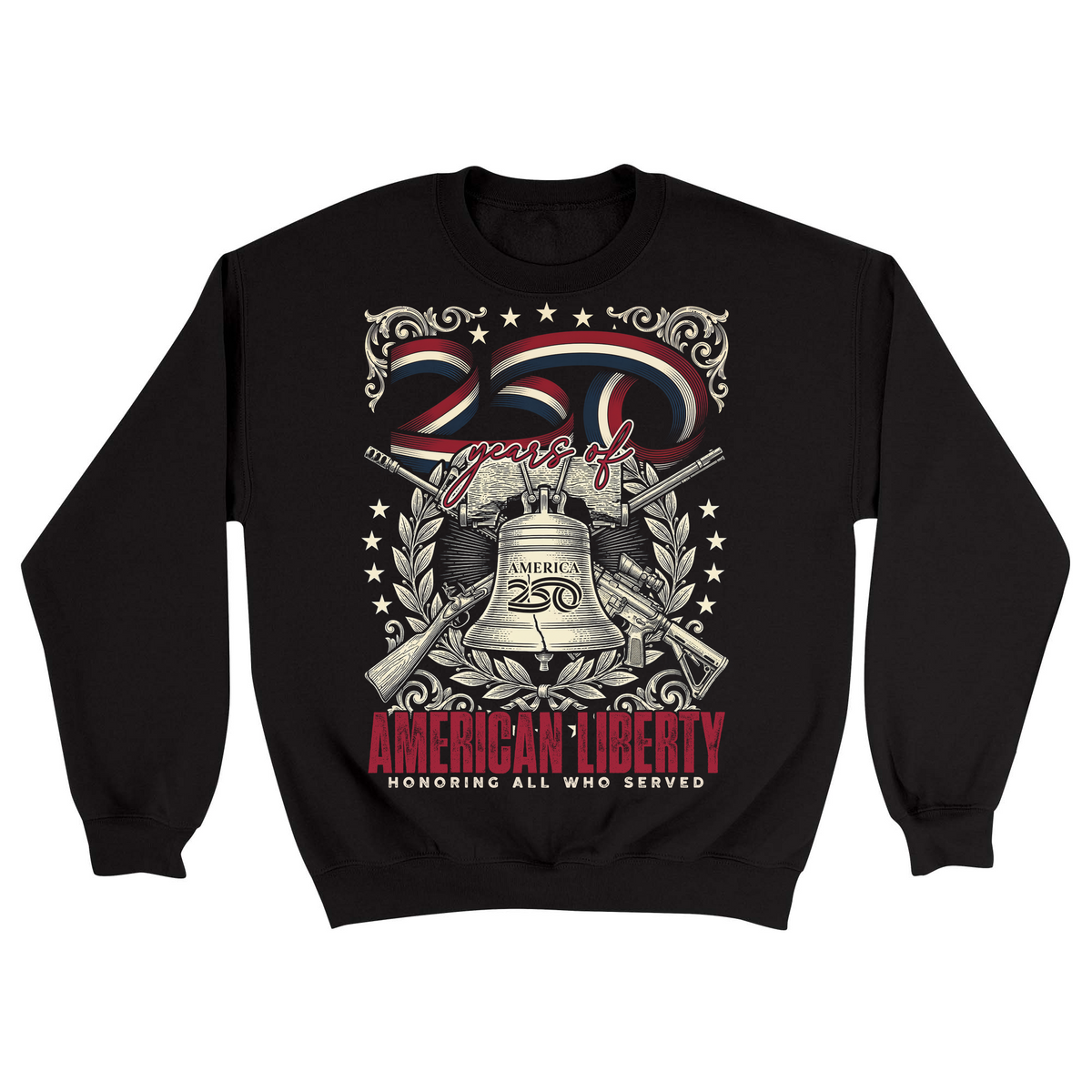 Unisex Small Black Crewneck Sweatshirt
