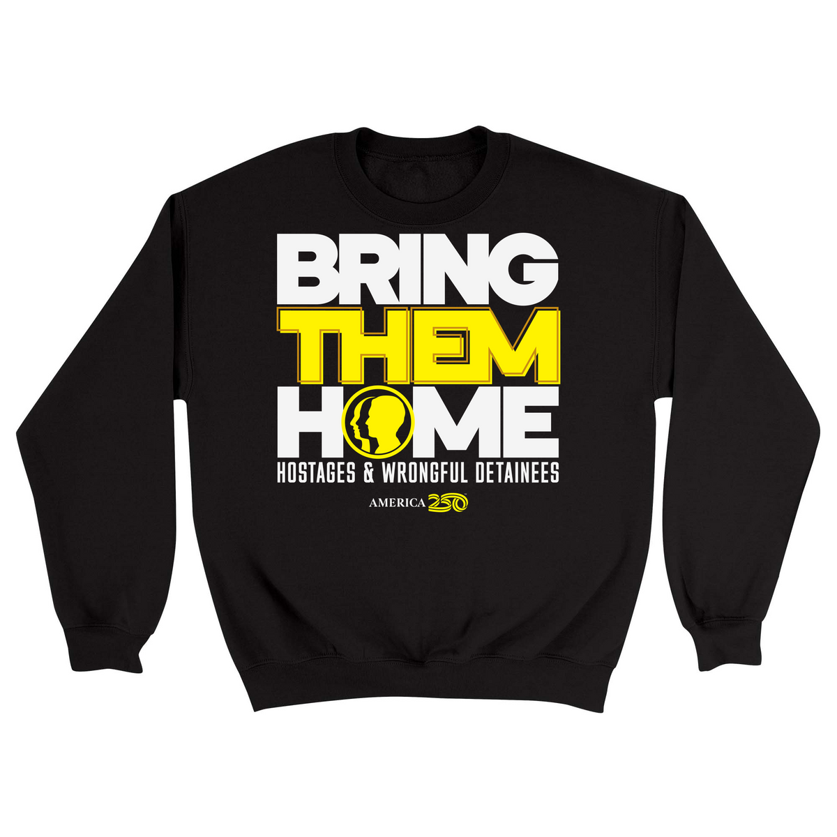 Unisex Small Black Crewneck Sweatshirt
