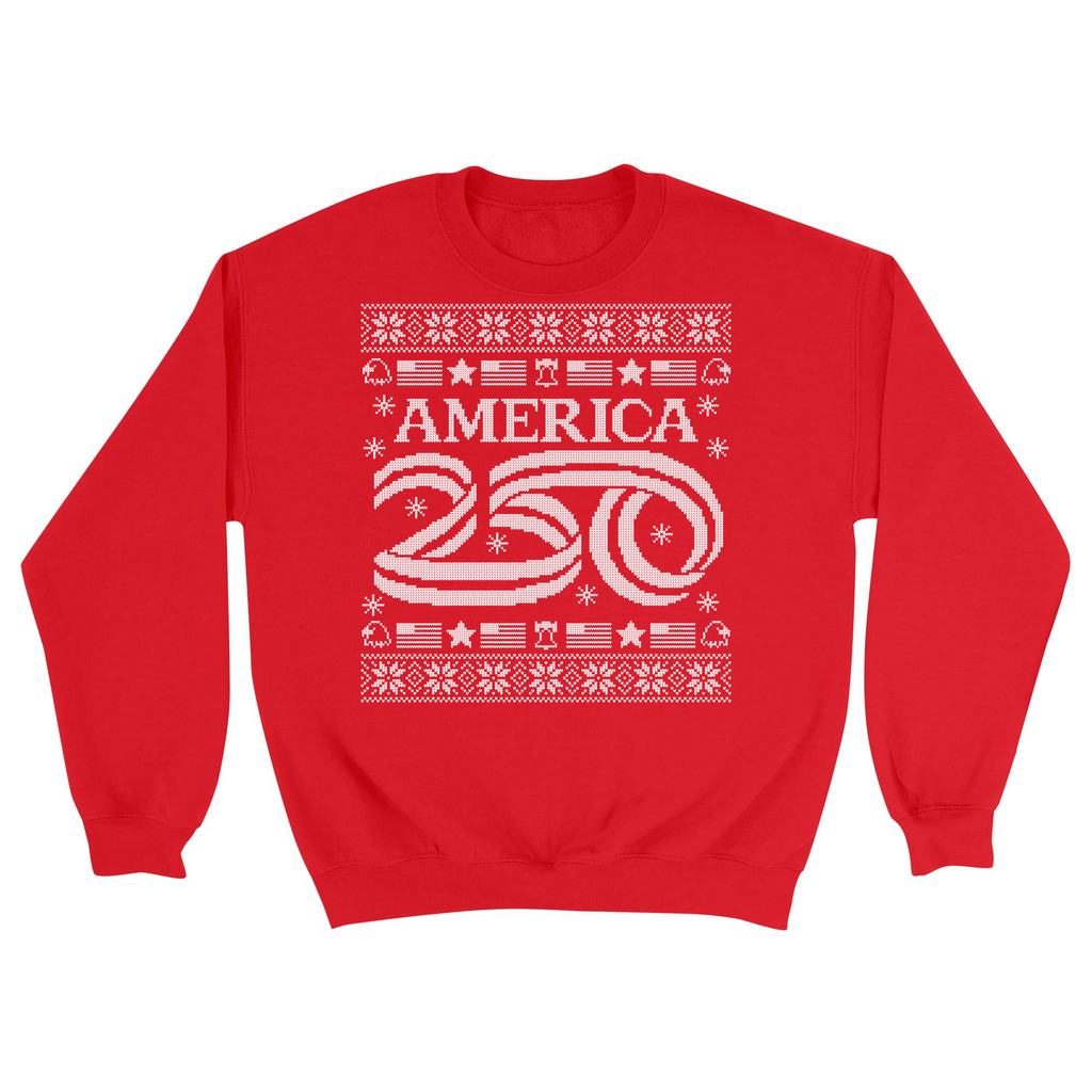 Unisex Small Red Crewneck Sweatshirt