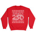 Unisex Small Red Crewneck Sweatshirt