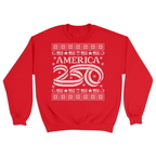 Unisex Small Red Crewneck Sweatshirt