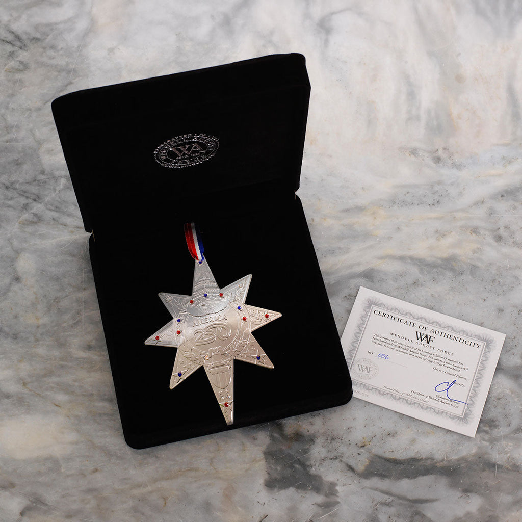 Limited Edition America250 Sea to Shining Sea Commemorative Ornament (Silver Plated)