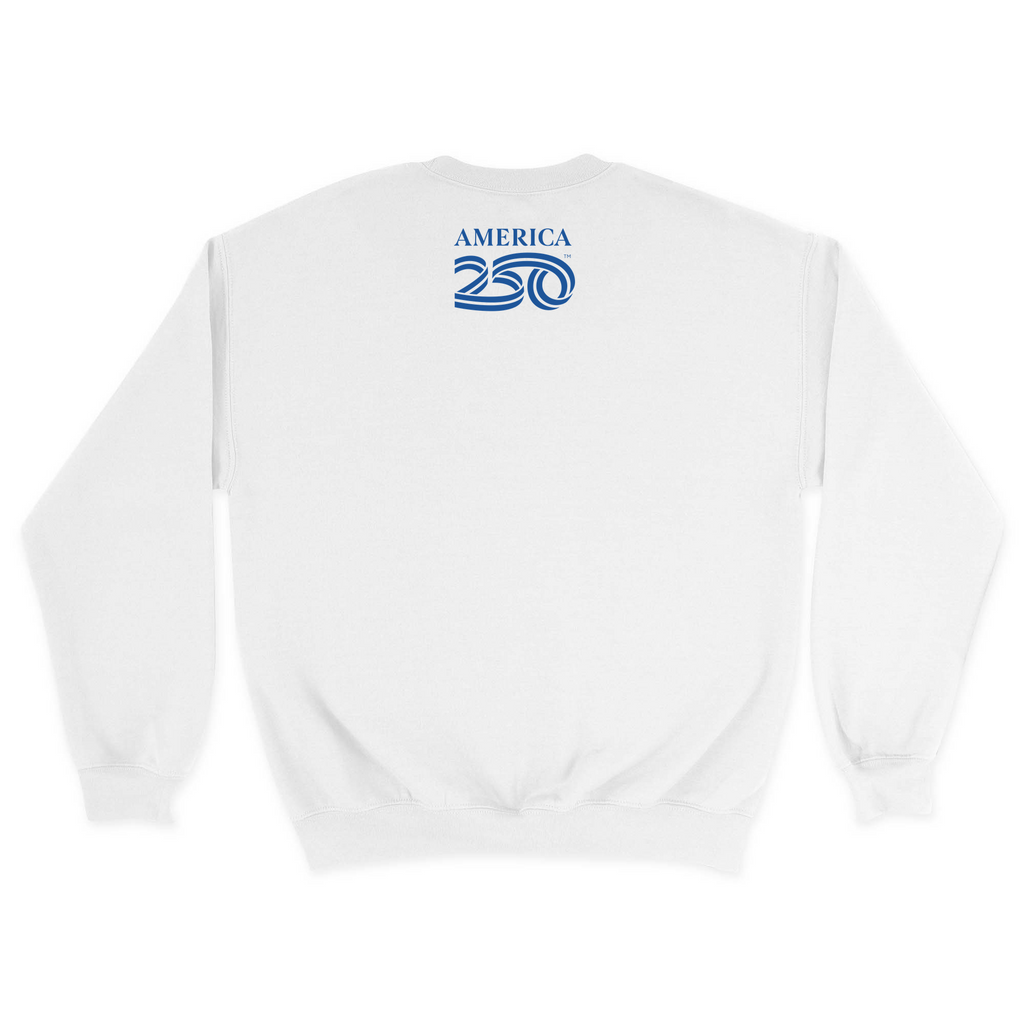Unisex Medium White Crewneck Sweatshirt